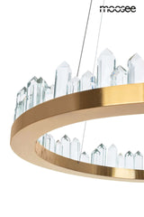 Závesná lampa Nenufar zlatá