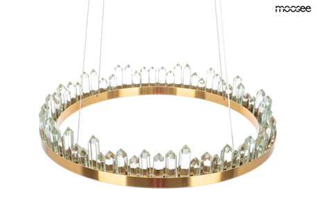 Závesná lampa Nenufar zlatá