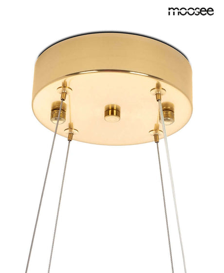 Závesná lampa Nenufar zlatá