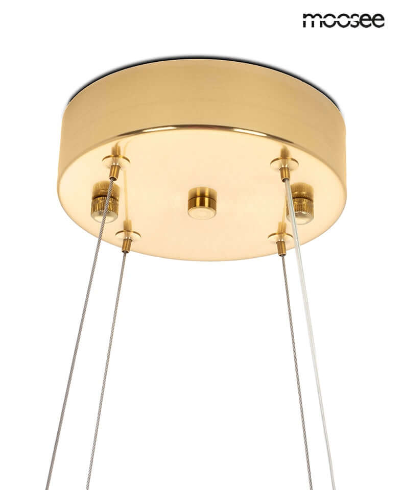 Závesná lampa Nenufar zlatá