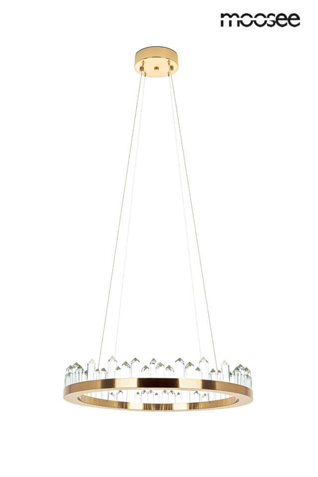 Závesná lampa Nenufar zlatá