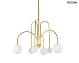 Závesná lampa Neri zlatá