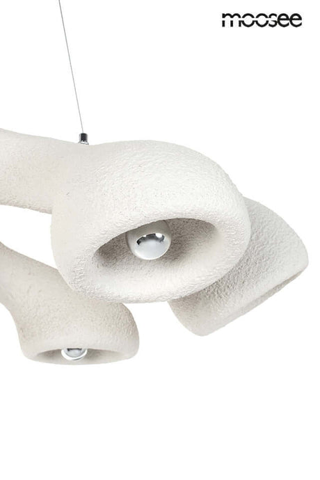 Závesná lampa Nido biela