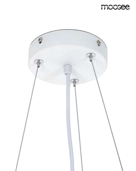 Závesná lampa Nido biela