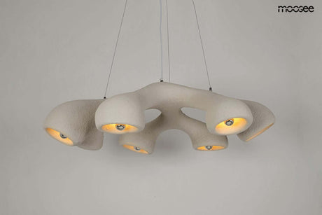Závesná lampa Nido biela