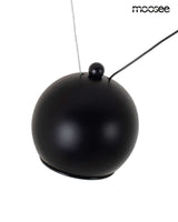 Závesná lampa Octo 3 čierna