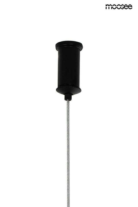 Závesná lampa Octo 3 čierna