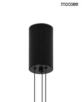 Závesná lampa Octo 3 čierna