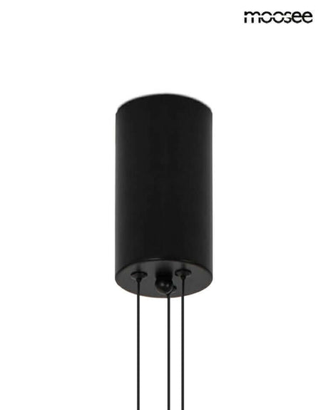 Závesná lampa Octo 3 čierna