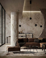 Závesná lampa Octo 3 čierna