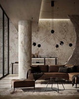 Závesná lampa Octo 5 čierna