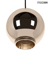 Závesná lampa Ojo zlatá