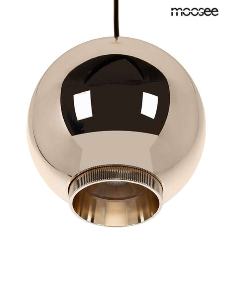 Závesná lampa Ojo zlatá