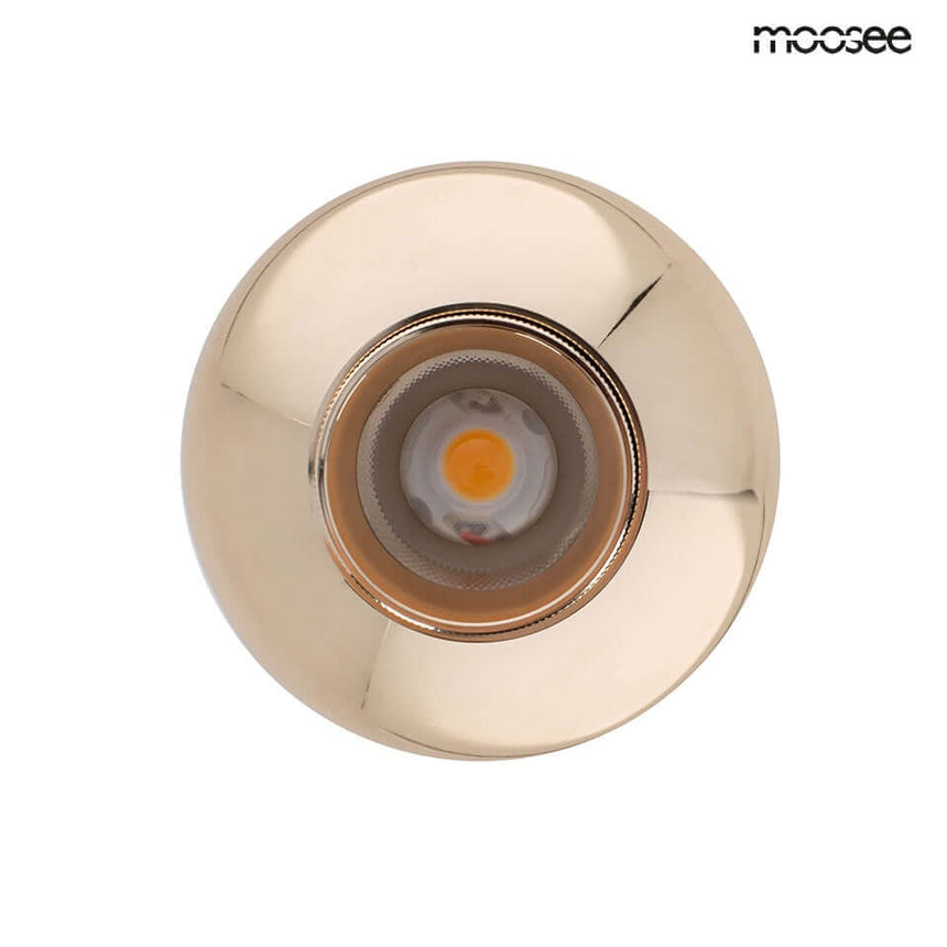 Závesná lampa Ojo zlatá