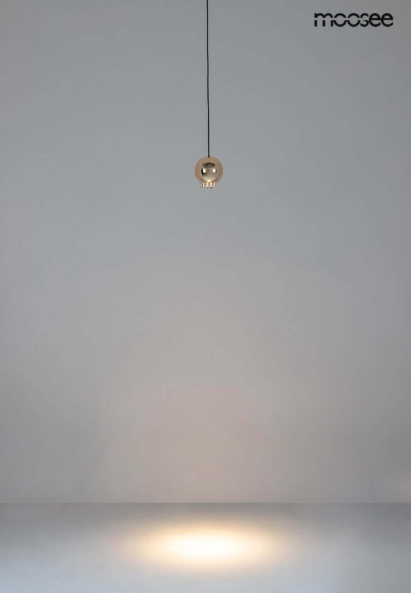 Závesná lampa Ojo zlatá