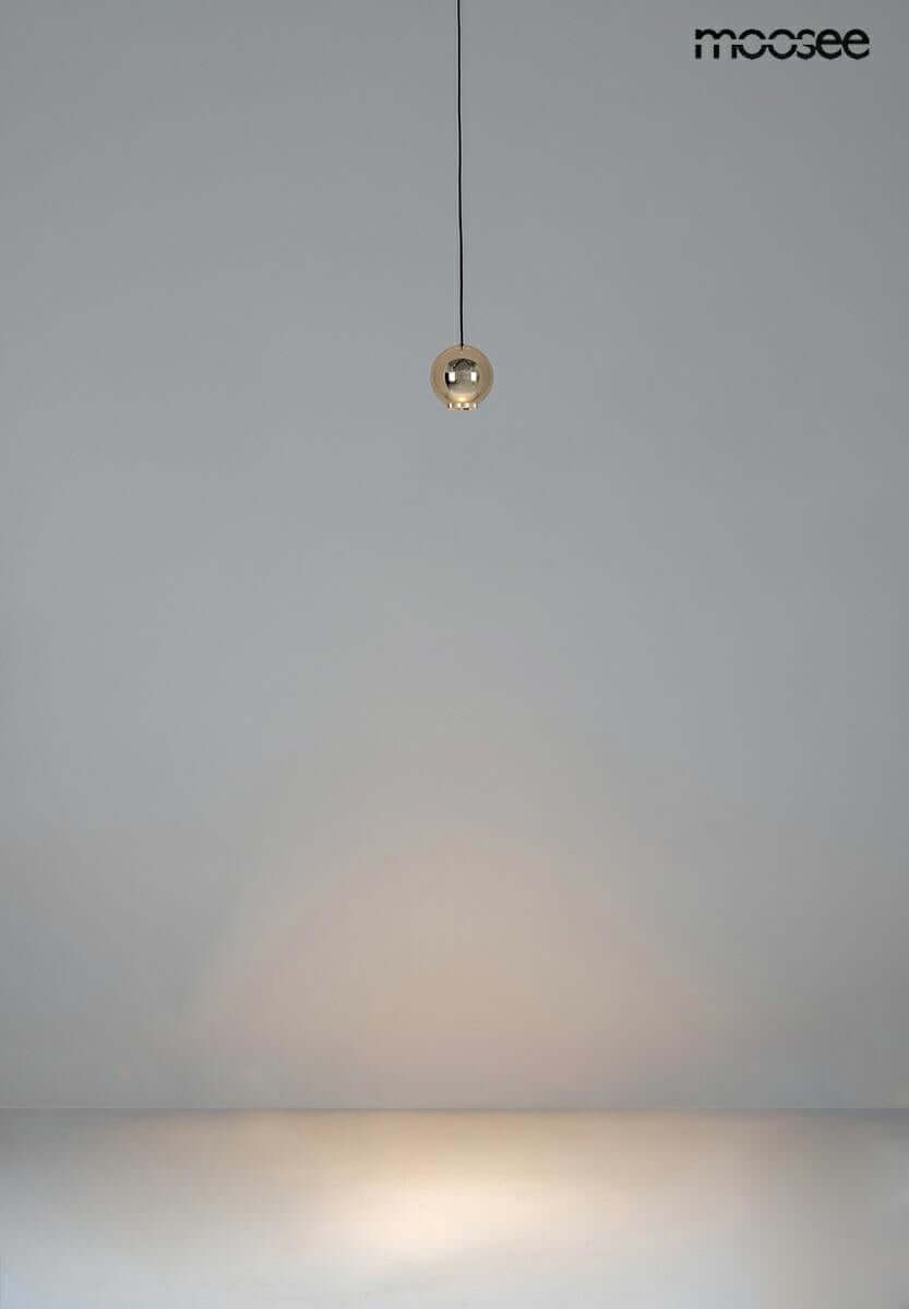 Závesná lampa Ojo zlatá