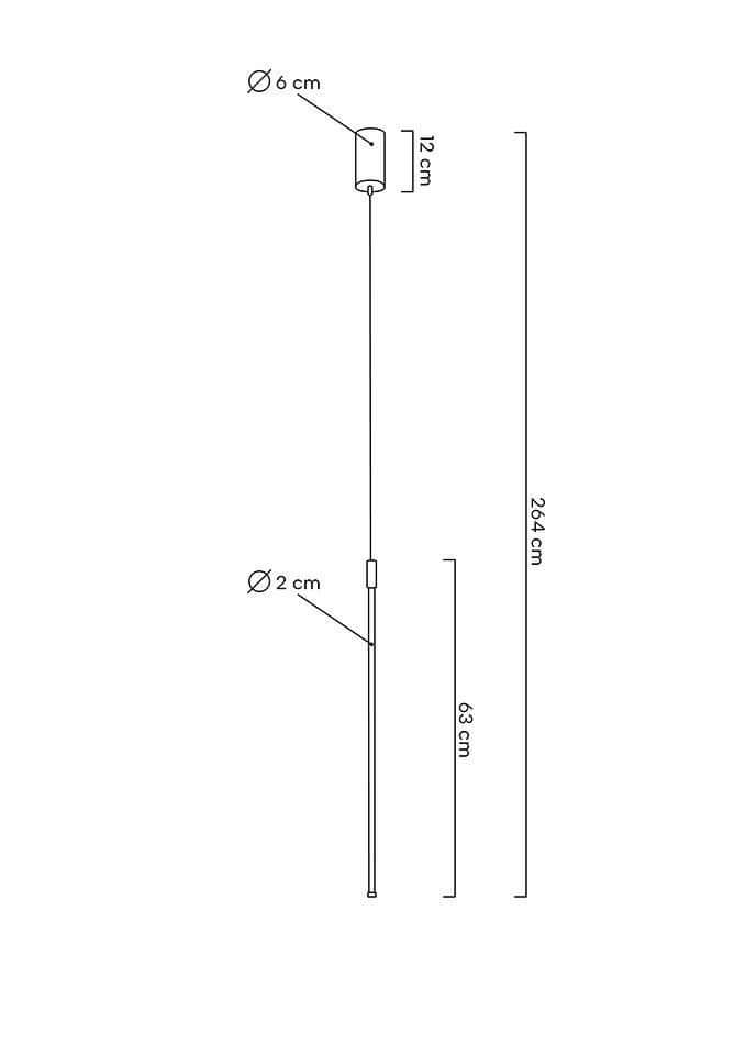 Závesná lampa Ombre 60 zlatá