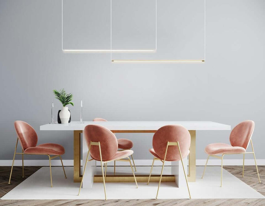 Závesná lampa Ombre Level 100 biela