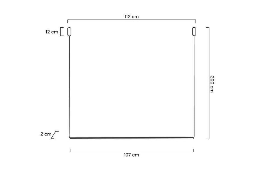 Závesná lampa Ombre Level 100 biela