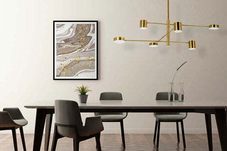 16. Závesná lampa Piazetta zlatá