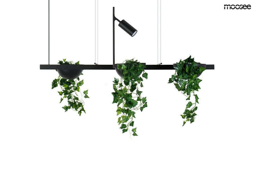 Závesná lampa Plant Line čierna