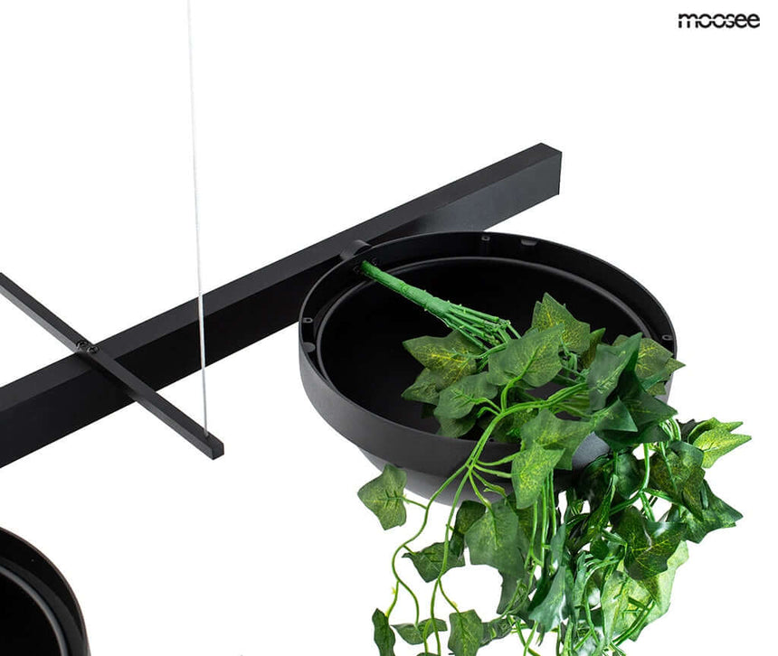 Závesná lampa Plant Line čierna