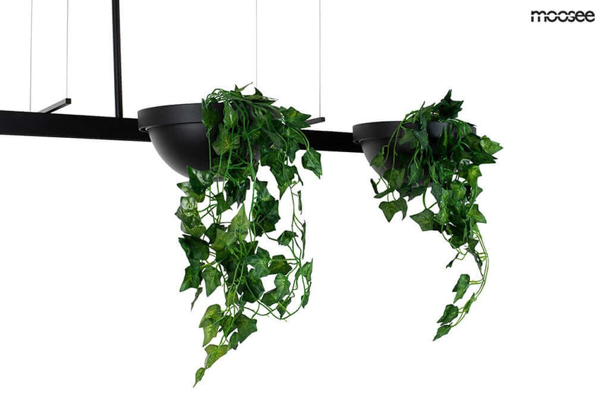 Závesná lampa Plant Line čierna