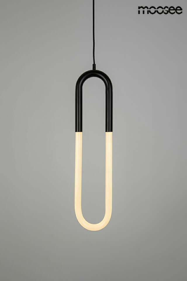 Závesná lampa Puzo S čierna