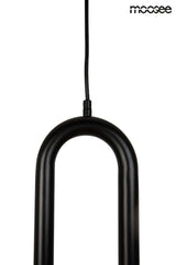 Závesná lampa Puzo S čierna
