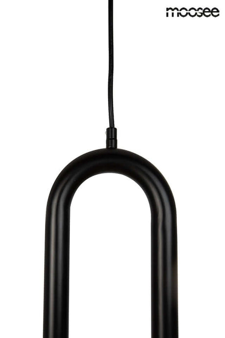 Závesná lampa Puzo S čierna