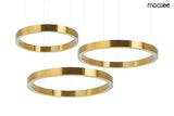 Závesná lampa Ring 40 + 60 + 60 zlatá – v stropnom svietidle