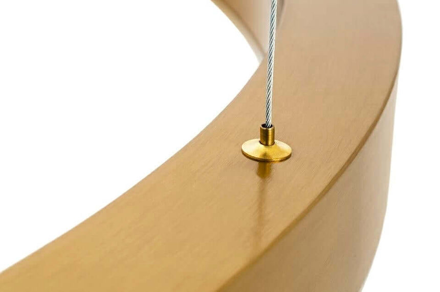 Závesná lampa Ring 40 + 60 + 60 zlatá – v stropnom svietidle