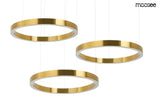 Závesná lampa Ring 60 + 60 + 60 zlatá – v stropnom svietidle