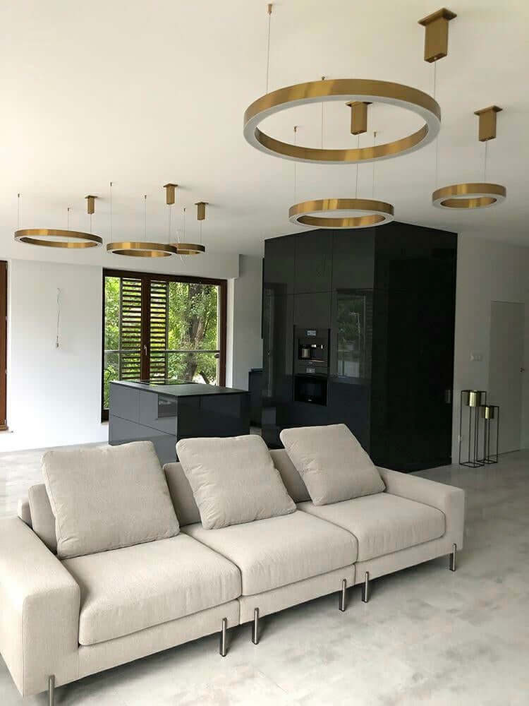 Závesná lampa Ring 60 zlatá