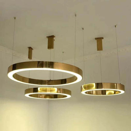 Závesná lampa Ring 80 zlatá