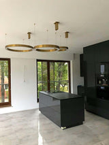 Závesná lampa Ring 80 zlatá