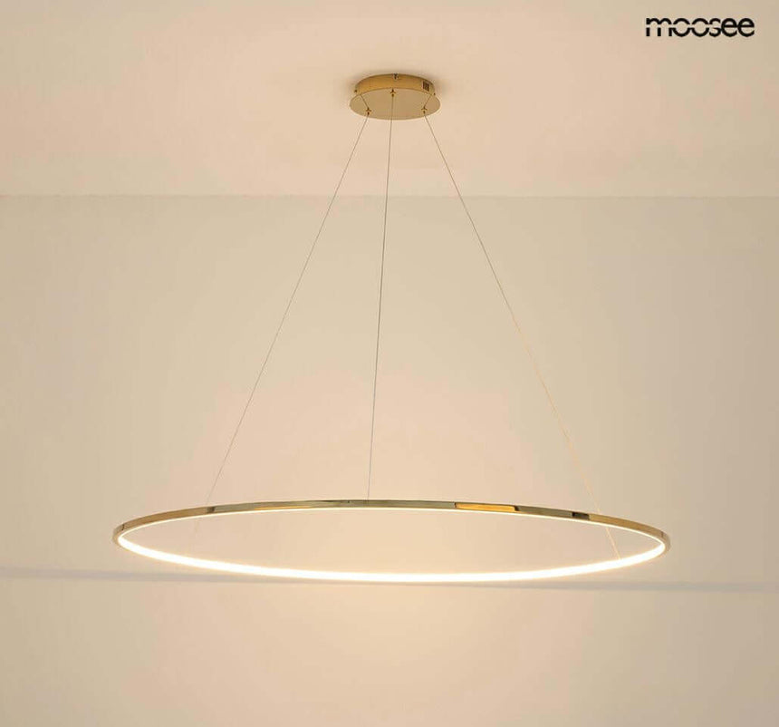 Závesná lampa Ring Slim 150 zlatá