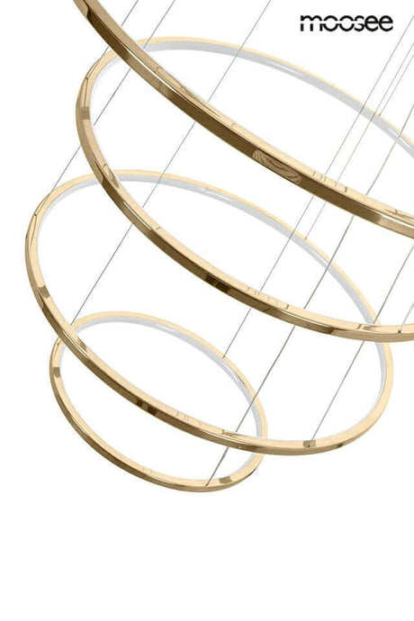 Závesná lampa Ring Slim L zlatá