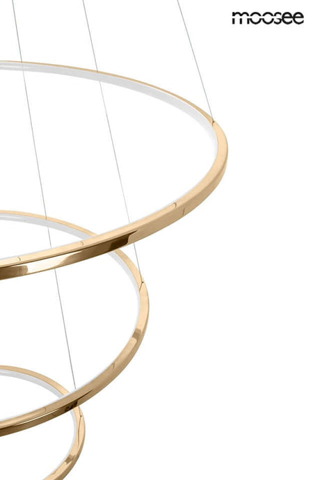 Závesná lampa Ring Slim L zlatá