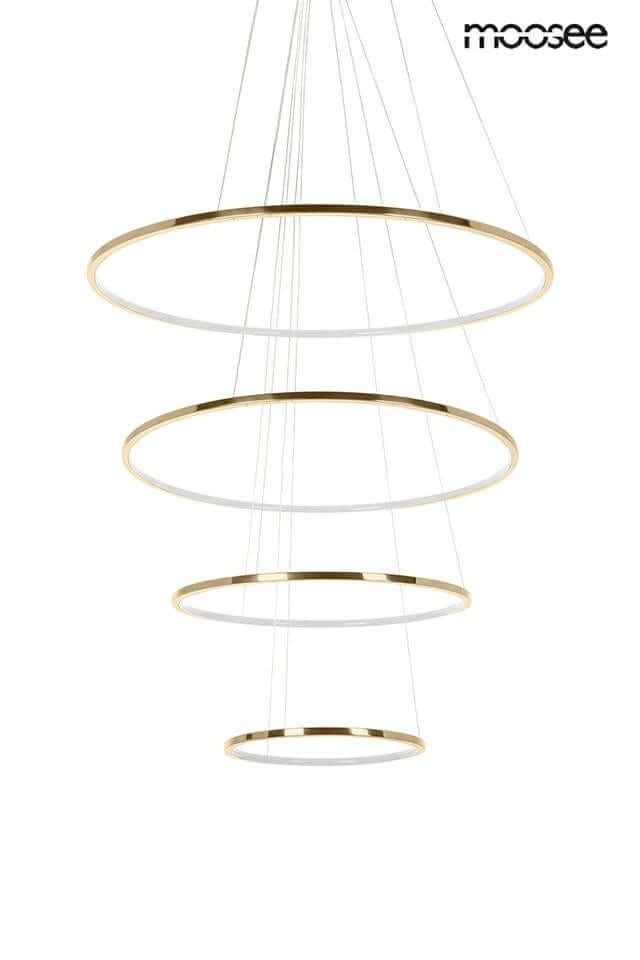 Závesná lampa Ring Slim M zlatá