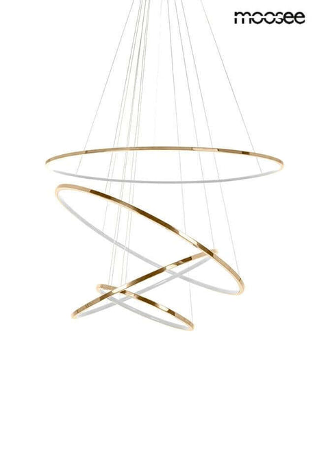 Závesná lampa Ring Slim M zlatá