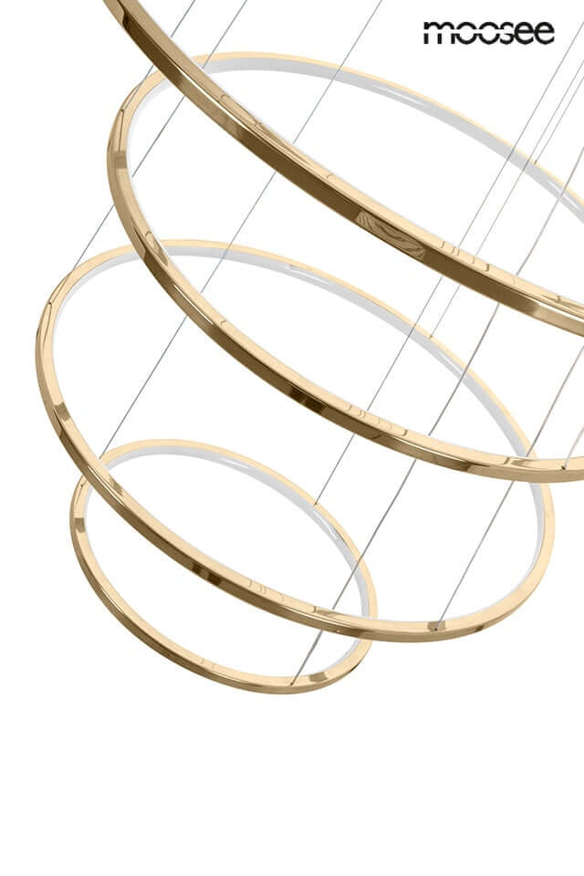 Závesná lampa Ring Slim M zlatá