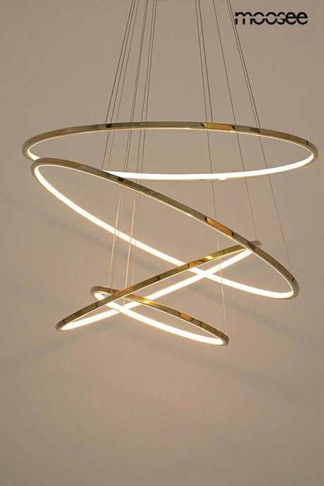 Závesná lampa Ring Slim M zlatá