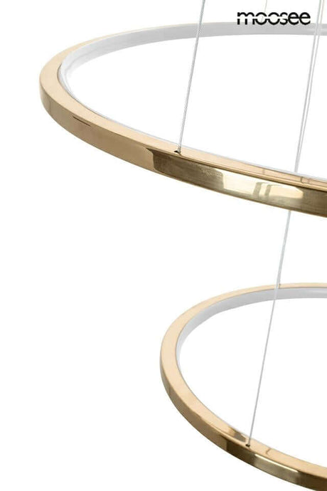 Závesná lampa Ring Slim S zlatá