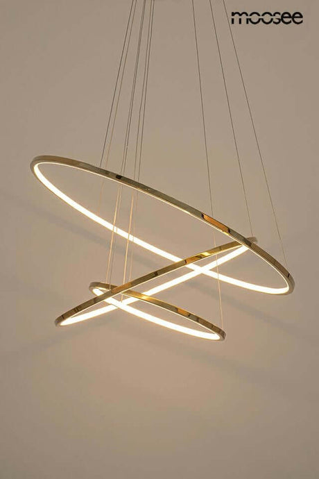 Závesná lampa Ring Slim S zlatá