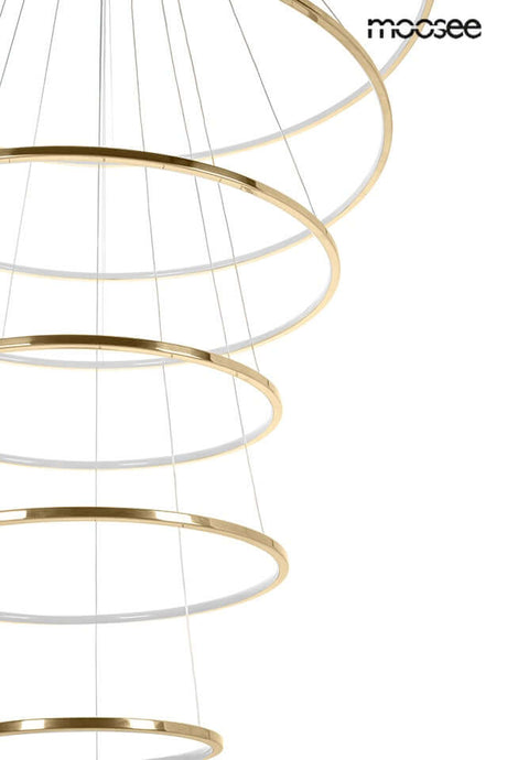 Závesná lampa Ring Slim XL zlatá