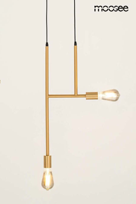 Závesná lampa Riva 2 zlatá