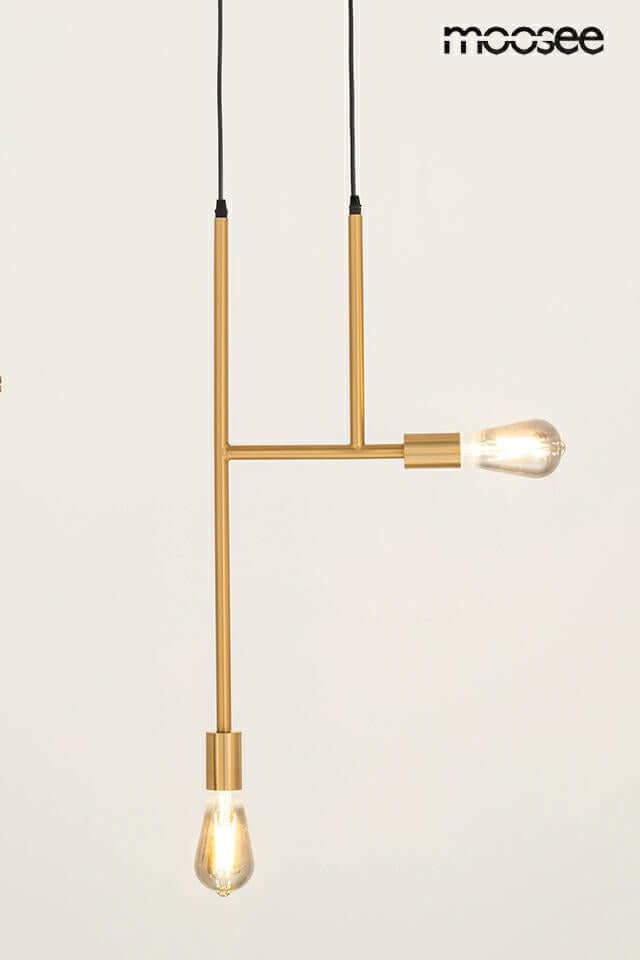 Závesná lampa Riva 2 zlatá