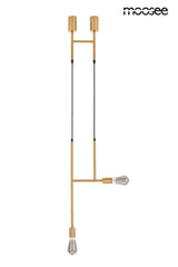 Závesná lampa Riva 2 zlatá