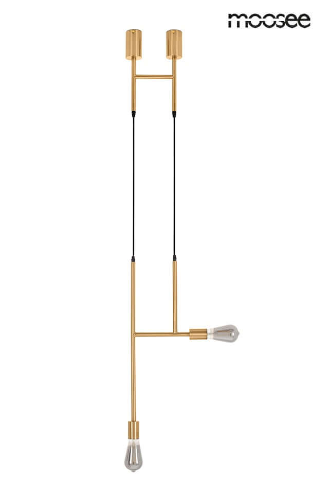 Závesná lampa Riva 2 zlatá